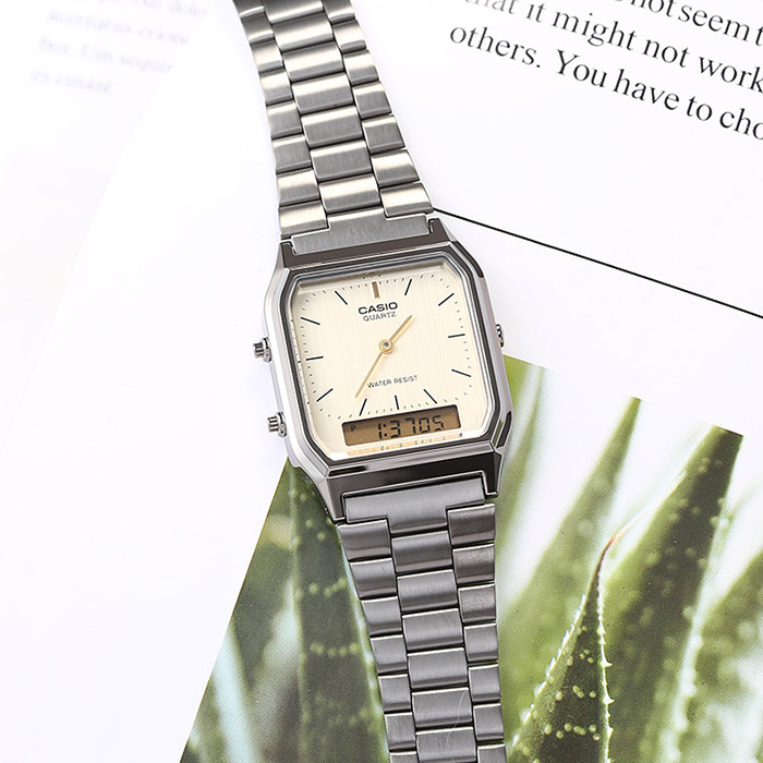 ZEGAREK UNISEX CASIO Vintage AQ-230GG-9A + BOX