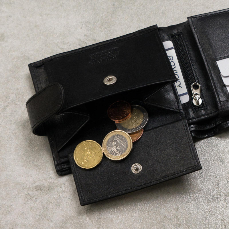 Always Wild męski portfel rozbudowany skóra naturalna na zatrzask