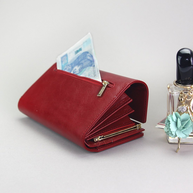 PATRIZIA duża damska portmonetka skóra naturalna podłużny portfel RFID