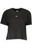 DAMSKI T-SHIRT Z KRÓTKIM RĘKAWEM TOMMY HILFIGER CZARNY