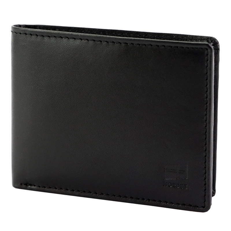 Nordee portfel męski skóra naturalna poziomy przezroczyste przegrody