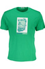 BIKKEMBERGS ZIELONY M�SKI T-SHIRT Z KR�TKIM R�KAWEM