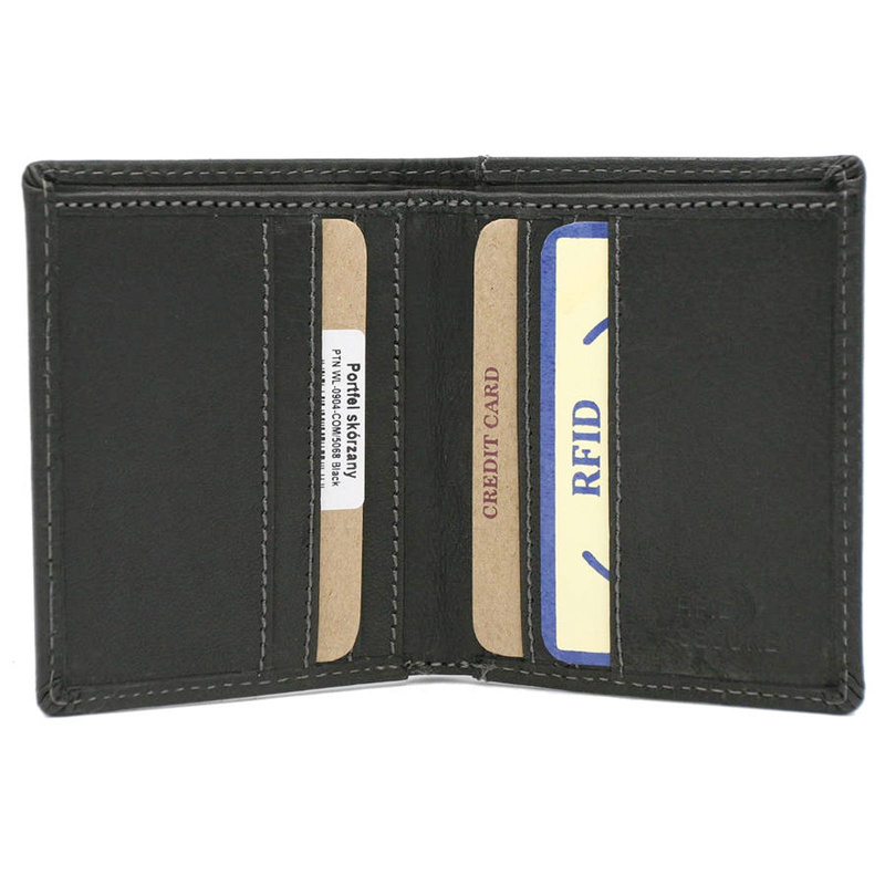 Skórzany męski portfel Peterson PTN WL-0904-COM