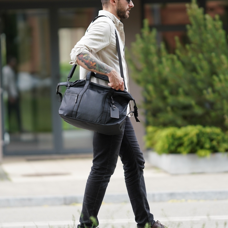 Weekendowa torba podróżna Solier S40 ALVEN Black