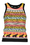 DAMSKI TANK TOP DESIGUAL W KOLORZE CZARNYM