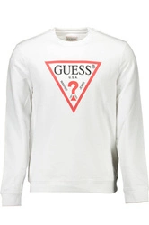 BLUZA GUESS JEANS BEZ ZAMKA MĘSKA BIAŁA