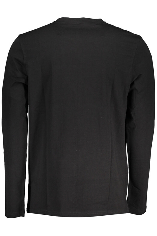 CZARNY MĘSKI T-SHIRT Z DŁUGIM RĘKAWEM HUGO BOSS