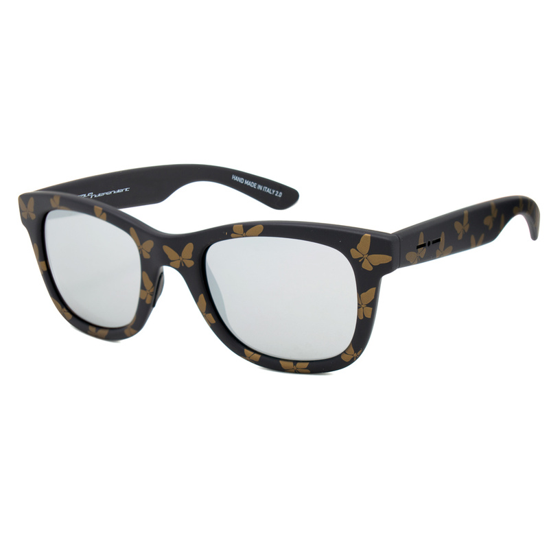 Okulary ITALIA INDEPENDENT 0090T-FLW-071. Okulary przeciwsłoneczne, Kolor czarny brązowy. Kobieta.