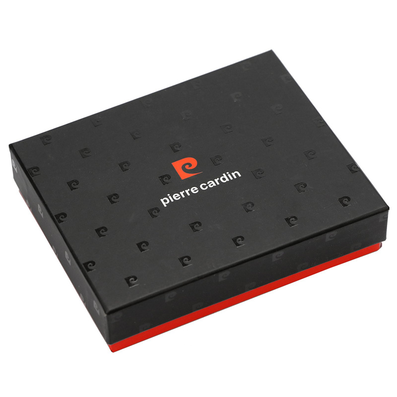 Pionowy Skórzany męski portfel Pierre Cardin RFID