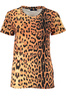T-SHIRT DAMSKI Z KRÓTKIM RĘKAWEM KLASY CAVALLI POMARAŃCZOWY