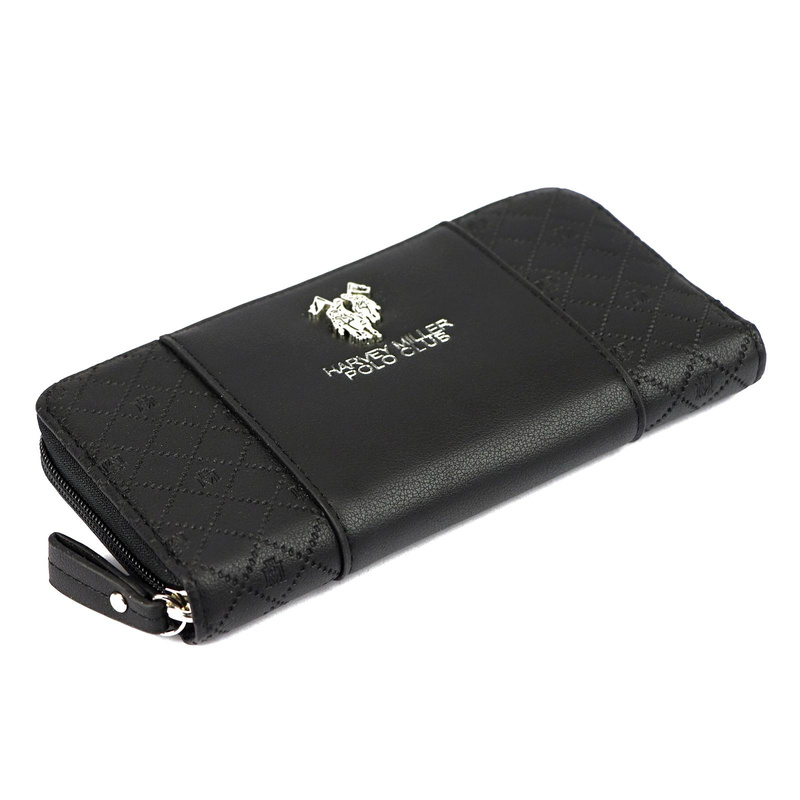 Harvey Miller portfel duży damski skóra ekologiczna podłużna portmonetka