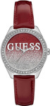 Zegarek GUESS W0823L3. Kwarcowy, Kolor czerwony. Kobieta.