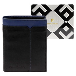 Składany Skórzany męski portfel Pierre Cardin