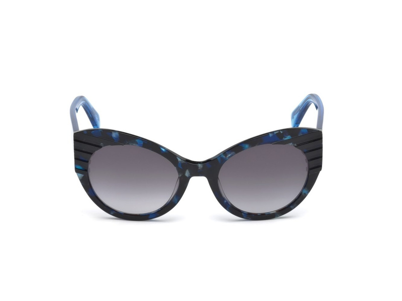 Okulary JUST CAVALLI JC789S-55B. Okulary przeciwsłoneczne, Kolor niebieski szary. Kobieta.