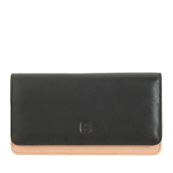 DUDU portfel damski skóra naturalna podłużna portmonetka zatrzask