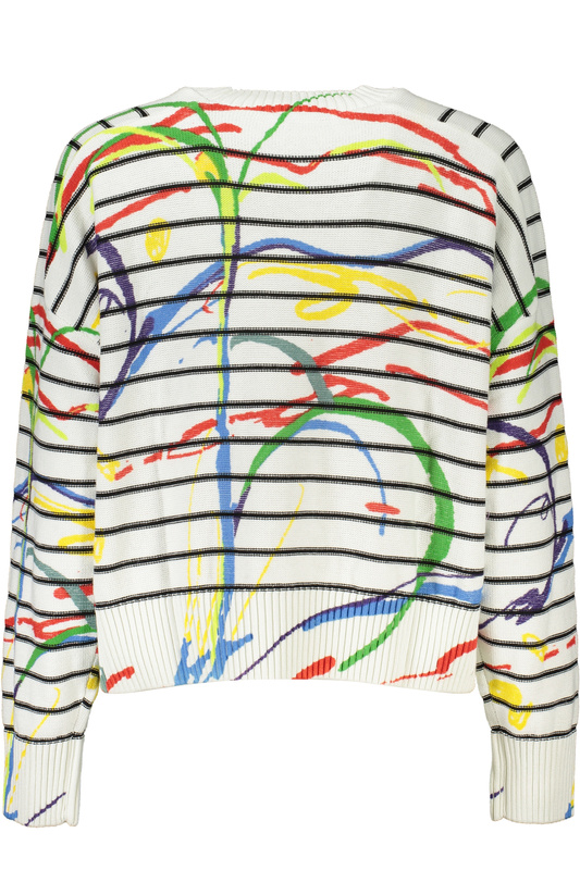 BIAŁY SWETER DESIGUAL DAMSKI