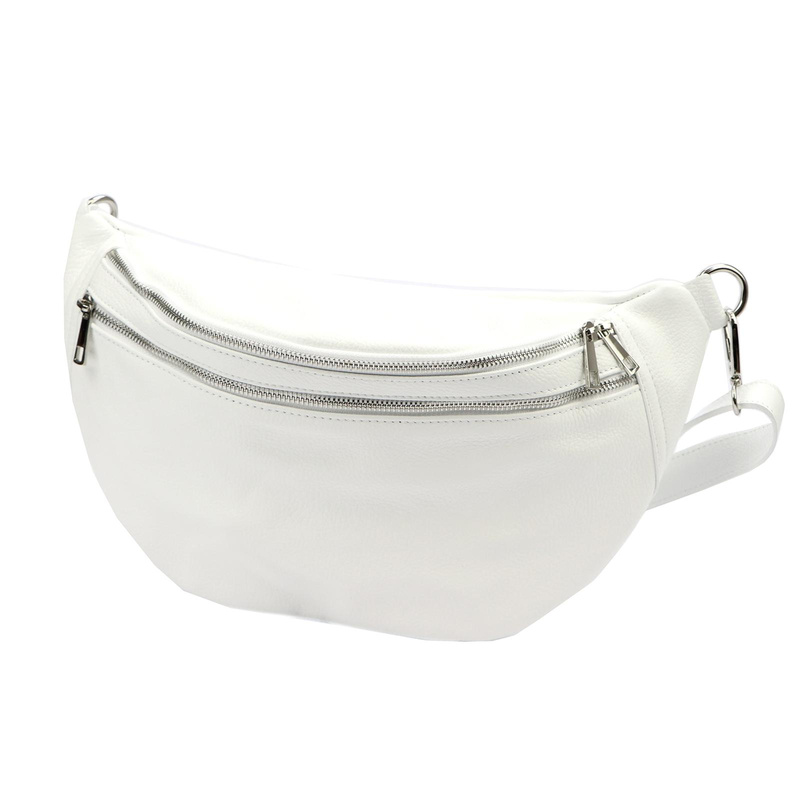 Praktyczna Skórzana damska saszetka nerka listonoszka przez ramię Luka