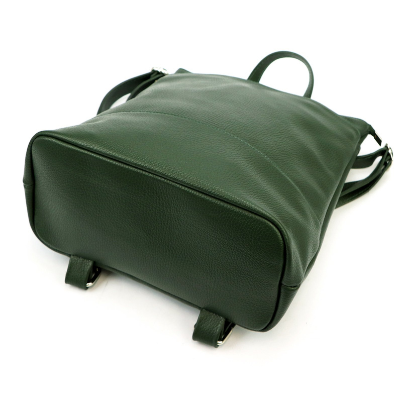 Luka Skórzany damski miejski plecak na ramię z kieszeniami pojemny