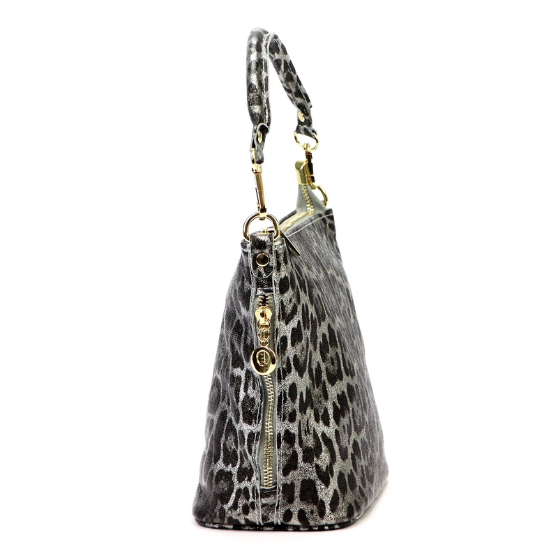 Patrizia damska torebka na ramię skóra naturalna torba z kieszenią