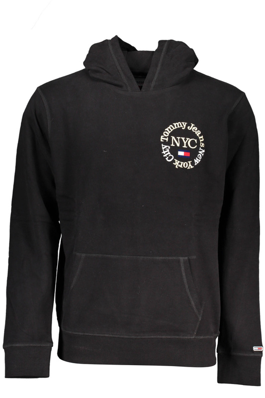 BLUZA TOMMY HILFIGER BEZ ZAMKA CZARNA MĘSKA