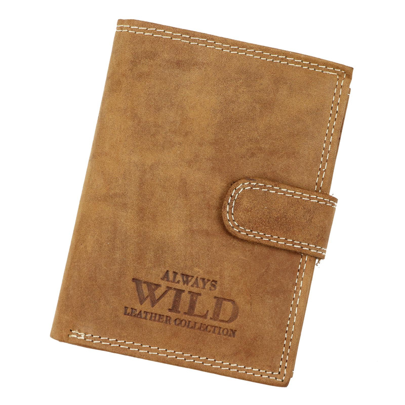 Skórzany męski portfel Wild N4L-P-CHM RFID