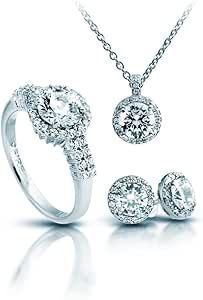 Biżuteria DIAMONFIRE 1312691917170. JEWELS SET, Kolor szary. Kobieta.