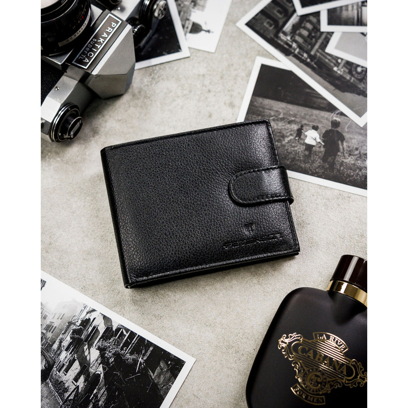 Skórzany męski portfel Peterson PTN N992L-SPDM