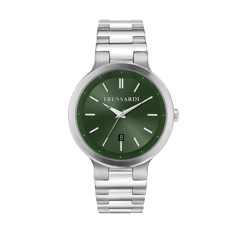 Zegarek TRUSSARDI R2453164002. Kwarcowy, Kolor zielony. Mężczyzna.