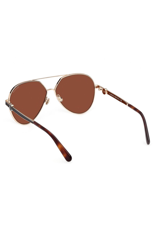 MONCLER ZŁOTE OKULARY PRZECIWSŁONECZNE DAMSKIE