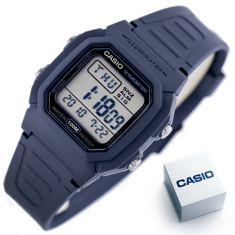ZEGAREK MĘSKI CASIO W-800H-1BVES KLASYKA + BOX