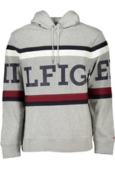 SZARY BLUZA MĘSKA TOMMY HILFIGER BEZ ZAMKU