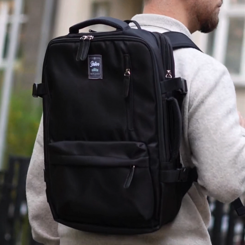 Plecak podróżny do samolotu Ryanair Wizzair lekki FV06 Noa czarny