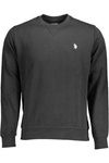 US POLO ASSN. MĘSKA BLUZA Z ROZPINANYM NA ZAMEK CZARNA
