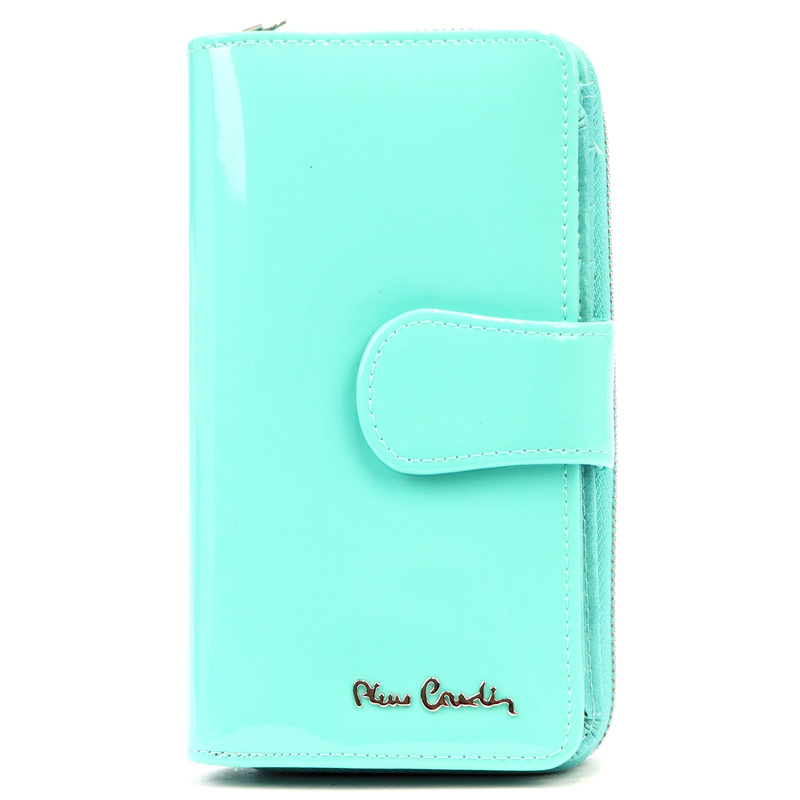 skóra naturalna + Damski portfel ze skóry ekologicznej Pierre Cardin 07 SHINY 116