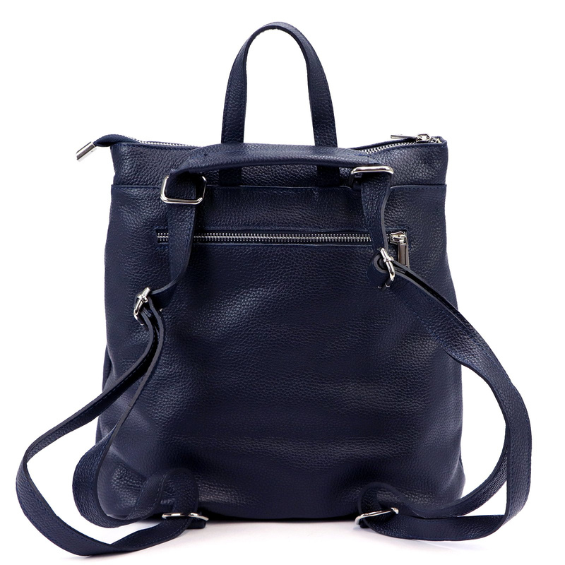 Luka Skórzany damski miejski plecak na ramię z kieszeniami pojemny