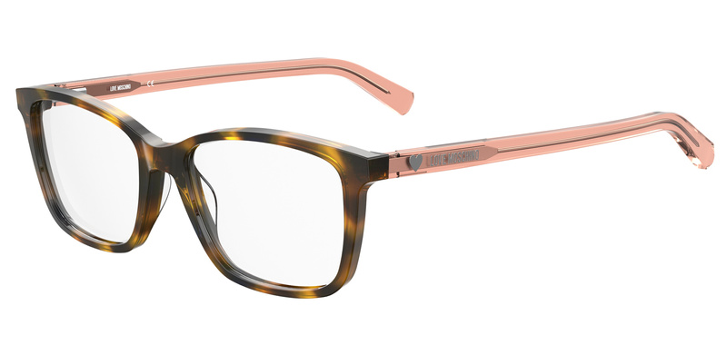Okulary LOVE MOSCHINO MOL566-05L. Okulary, Kolor havana. Kobieta.