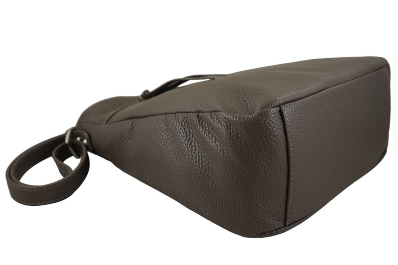 Torebka codzienna skórzana damska - Brązowa jasna