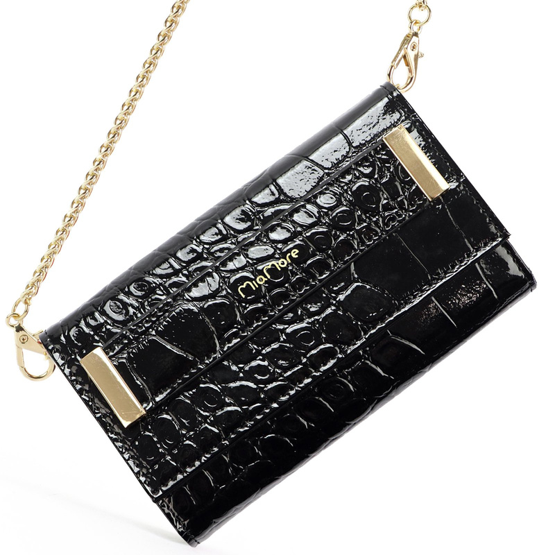 MiaMore etui na telefon Iphone 11 case skóra naturalna lakierowana pasek