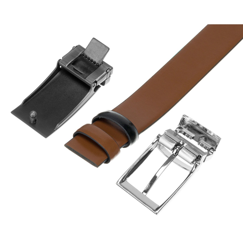 Meski zestaw prezentowy skóra naturalna Peterson PTN KL-B005-S001 BLACK-BROWN