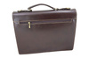 Teczka męska skórzana - Barberini's - Brązowa ciemna