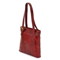 Elegancka duża skórzana shopperbag z organizerem