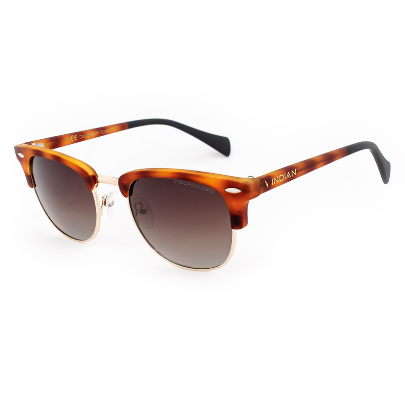 Okulary INDIAN DAKOTA-101-2. Okulary przeciwsłoneczne, Kolor złoty. Unisex.