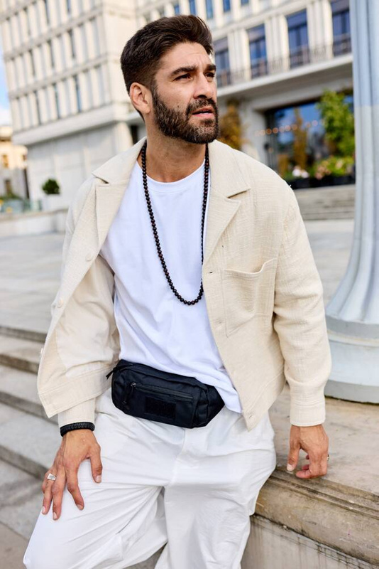 Trwała saszetka męska wykonana z poliestru Peterson RN-01