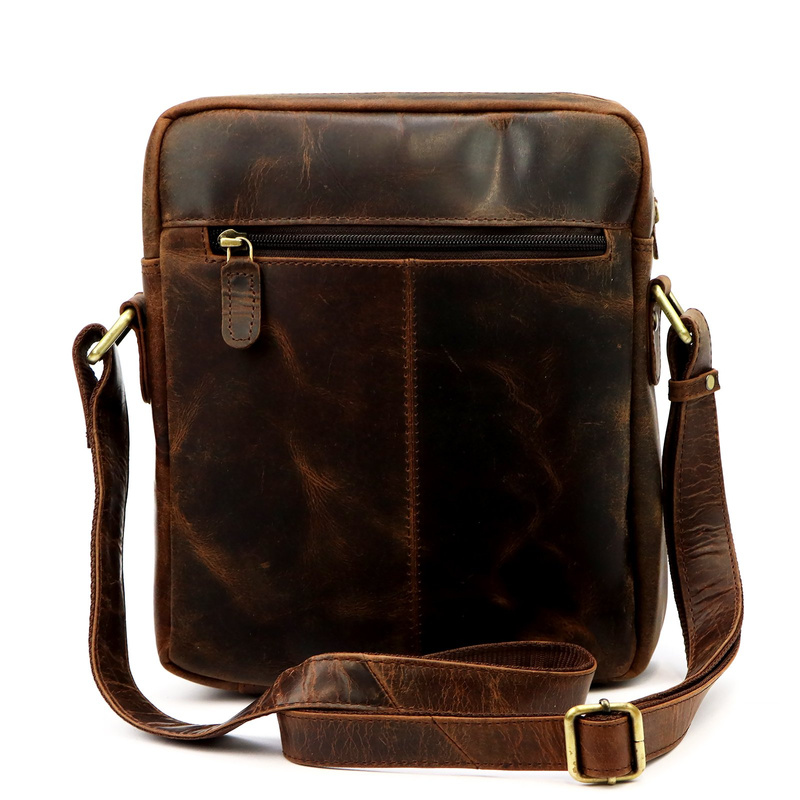 Andreas męska torba na ramię skóra naturalna saszetka przez ramię kieszenie