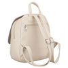 Miejski plecak damski ze skóry ekologicznej w jasnobeżowym kolorze - Rovicky