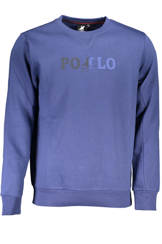 NIEBIESKA BLUZA MĘSKA BEZ ZAMKA, US GRAND POLO