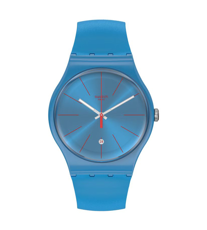 Zegarek SWATCH SUOS401. Kwarcowy, Kolor niebieski. Unisex.