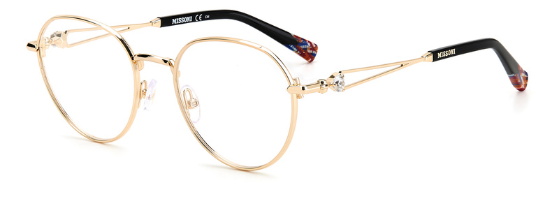 Okulary MISSONI MIS-0077-J5G. Okulary, Kolor złoty. Kobieta.