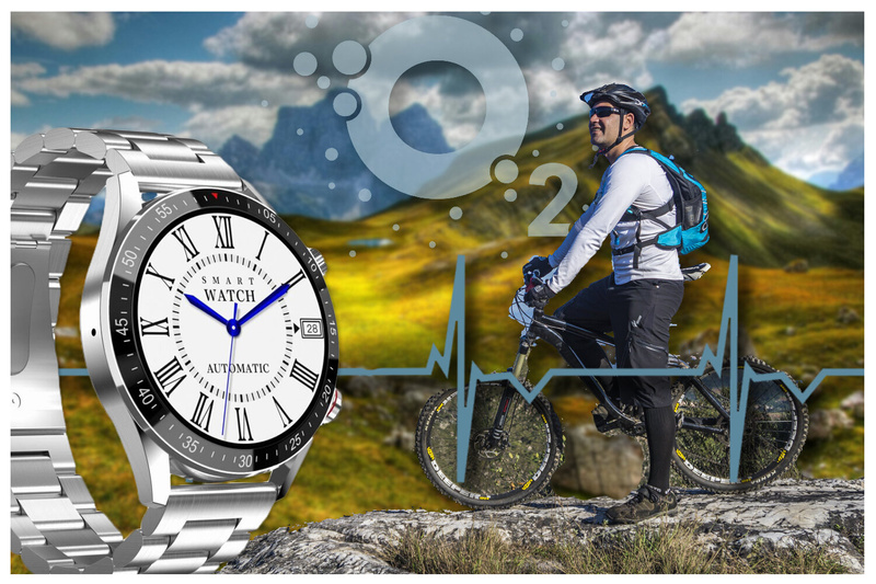 SMARTWATCH MĘSKI GRAVITY GT4-3 - WYKONYWANIE POŁĄCZEŃ, KROKOMIERZ (sg023c)