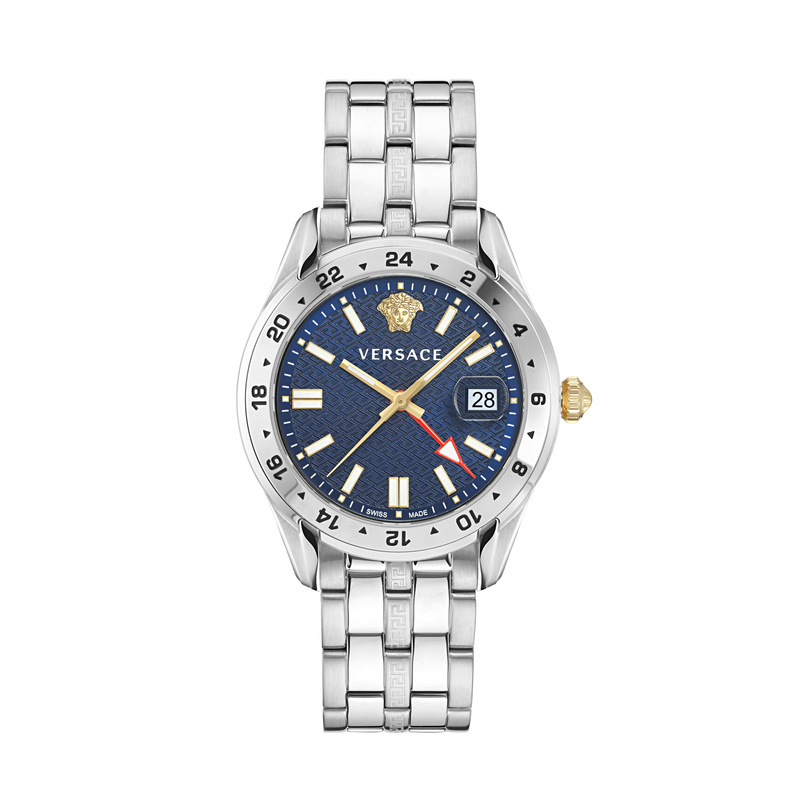 Zegarek VERSACE VE7C00523. Kwarcowy, Kolor niebieski. Mężczyzna.